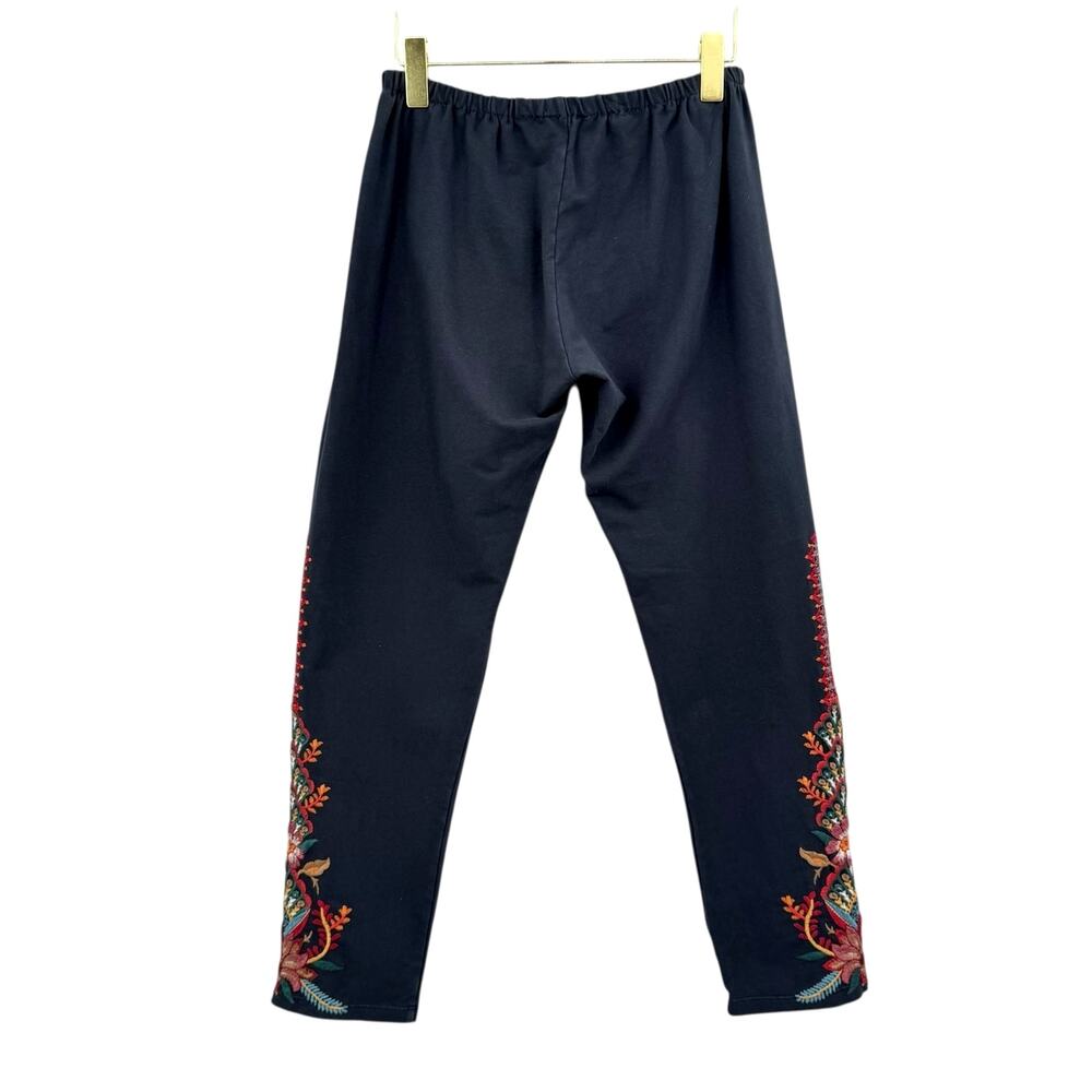 Johnny Was Aivita Embroidered Leggings Ankle Pants - Picture 4 of 8